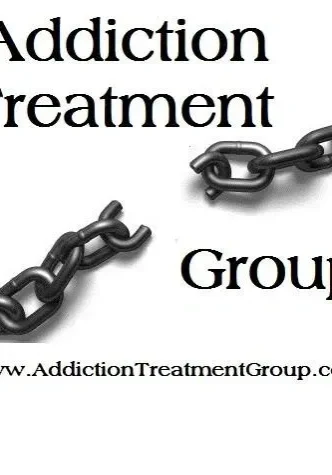 Addiction treatment group logo with broken chains