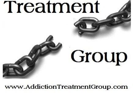 Broken chain and Addiction Treatment Group logo